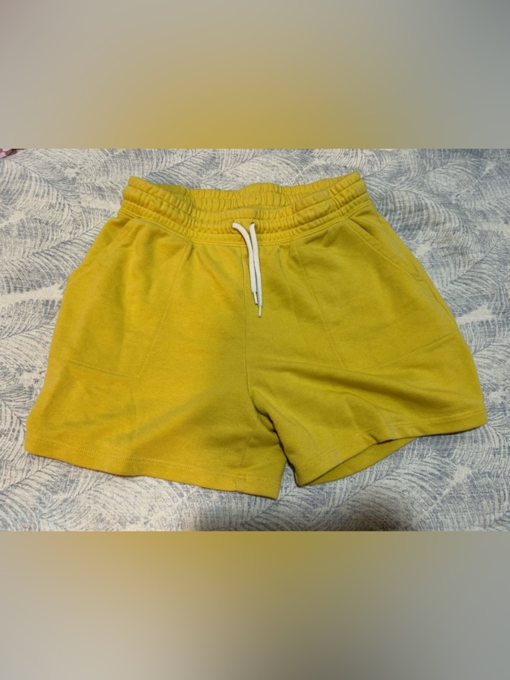 Old Navy Mustard Yellow Women's Drawstring Athletic Shorts